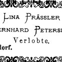 1887-12-30 Hdf Verlobung Praessler - Petersilie